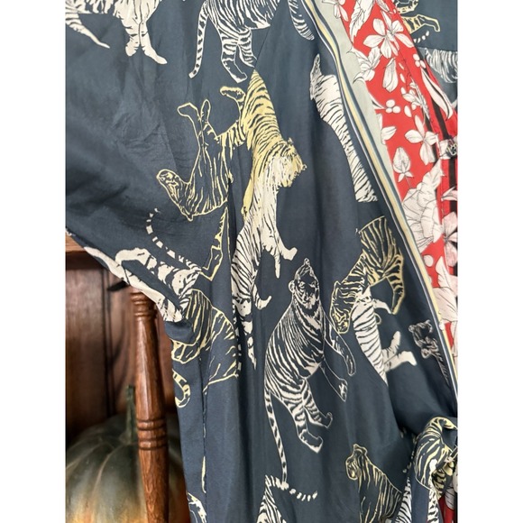 JOHNNY‎ WAS Ada Slip Dress Silk Tiger Flowy XL $799 - Picture 6 of 16